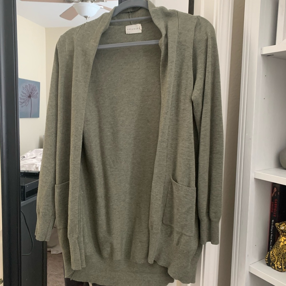 Dreamers Green Cardigan
